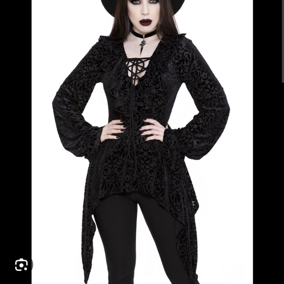 Killstar Mia Poet Blouse - Picture 5 of 6